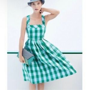 J.CREW Karina Gingham Sundress size 12
